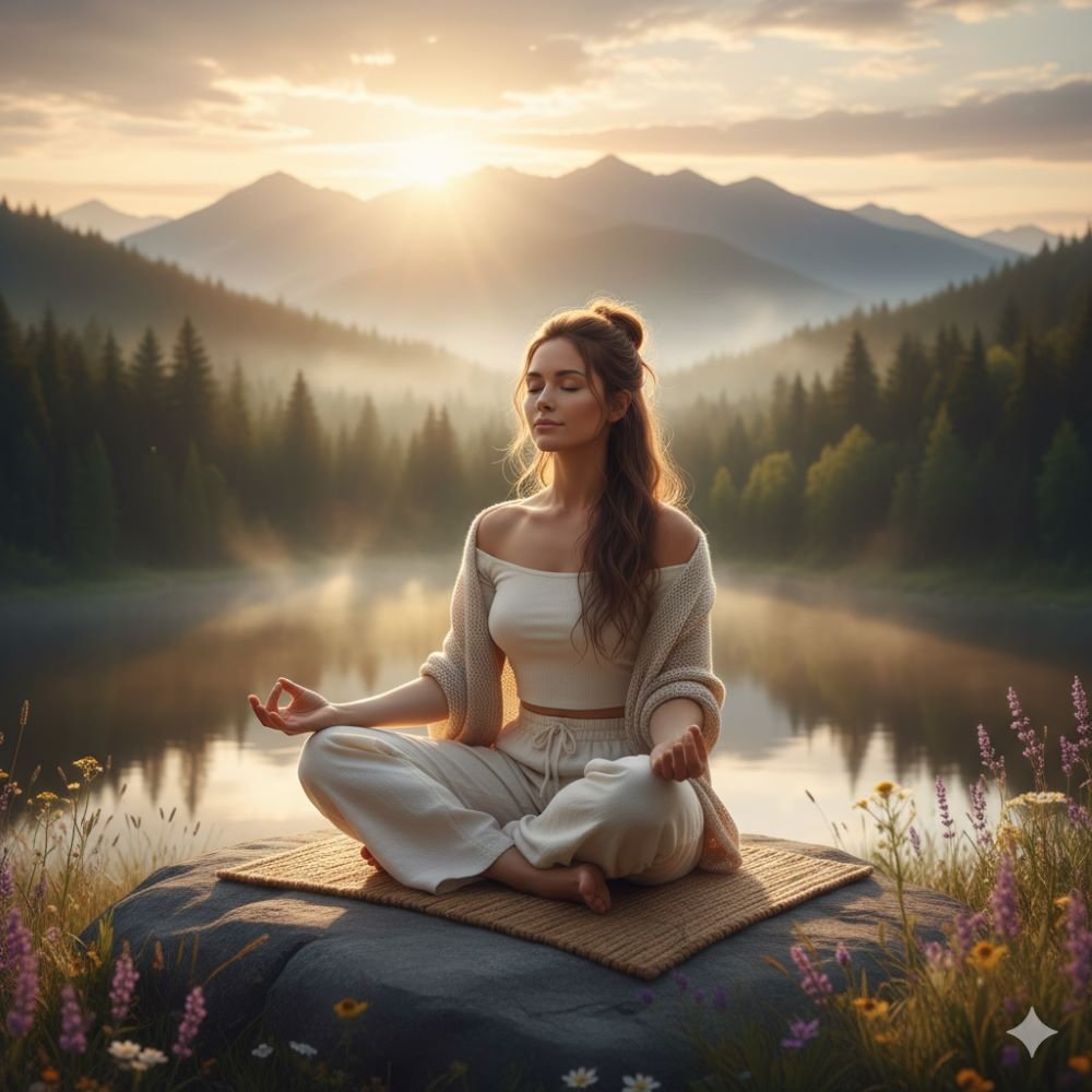 Benefits of Meditation for Mental Health - Young woman practicing meditation outdoors for mental clarity