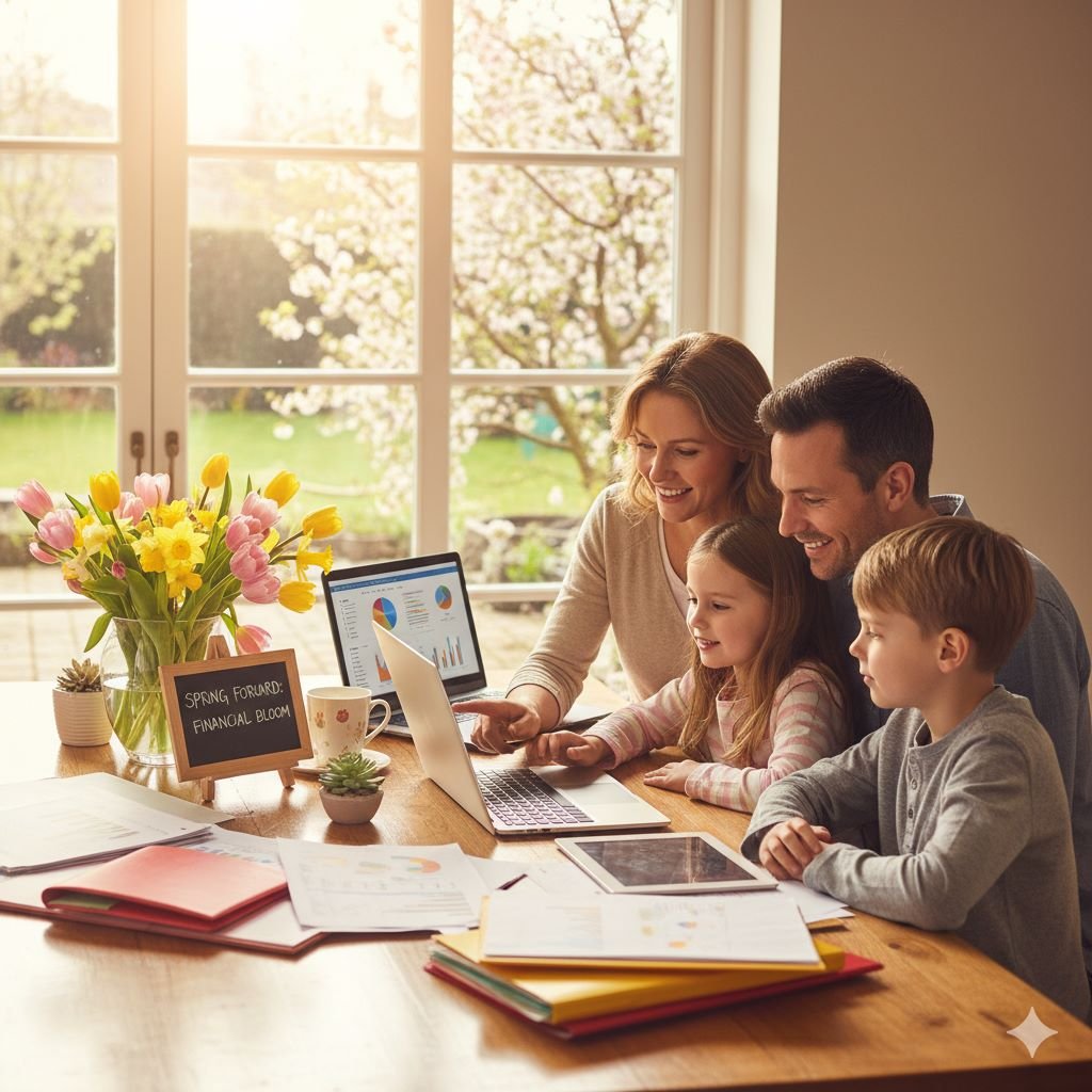 Spring seasonal expense planning and family budgeting